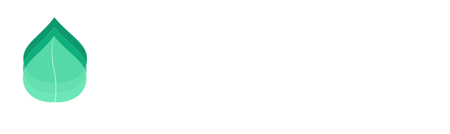 A black and white logo of leafplay.